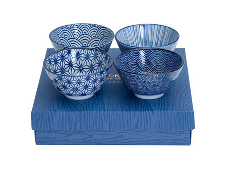 Rijstkommen set 300ml Nippon Blue | Sushitotaal.nl | De Sushi webshop