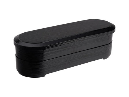 Bentobox Oval Hegime Black | Sushitotaal.nl | De Sushi webshop