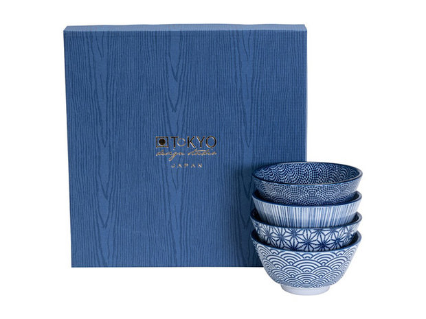 Rijstkommen set 300ml Nippon Blue | Sushitotaal.nl | De Sushi webshop