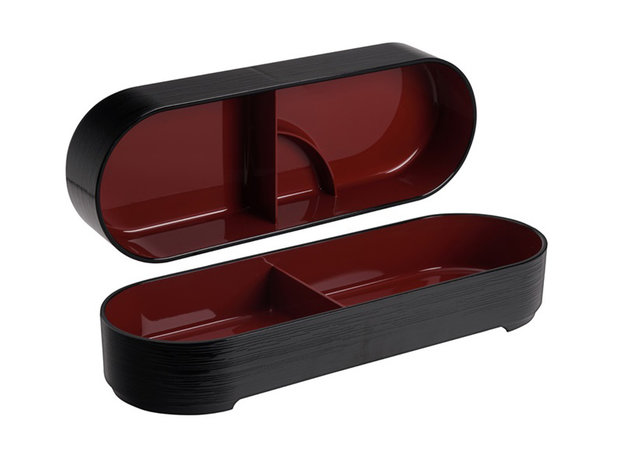 Bentobox Oval Hegime Black | Sushitotaal.nl | De Sushi webshop