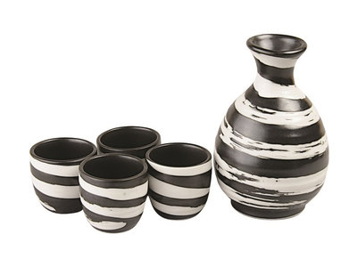 Sake set - 5-delig Spiral - Tokyo Design Studio