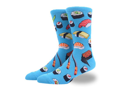 Sushi sokken blauw