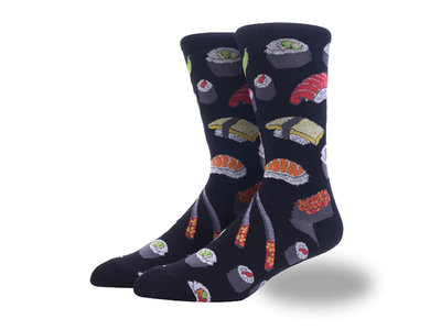 Sushi sokken zwart