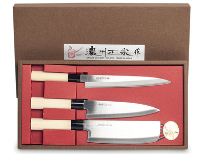 Messenset Yanagiba, Santoku en Nakiri
