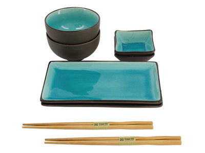 Sushiset - Glassy Turquoise 8 delig