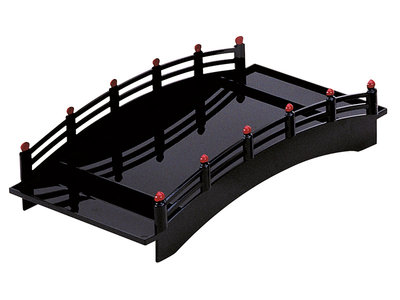 Sushi brug 43x21,5x11 zwart